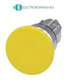 3SU1050-1BD30-0AA0 CAP CIUPERCA GALBENA 40MM CU REVENIRE SUPORT METAL, SIEMENS SIRIUS ACT 22MM,