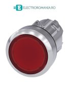 3SU1051-0AA20-0AA0 cap buton Rosu iluminabil metalic Siemens Sirius Act 22MM cu retinere,