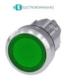 3SU1051-0AA40-0AA0 cap buton VERDE iluminabil metalic Siemens Sirius Act 22MM cu retinere,
