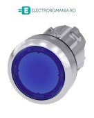 3SU1051-0AA50-0AA0 cap buton ALBASTRU iluminabil metalic Siemens Sirius Act 22MM cu retinere,