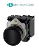 3SU1100-0AB10-1BA0, BUTON DE COMANDA COMPLET SIEMENS SIRIUS, DIAMETRU DE 22 MM, NEGRU, CU REVENIRE, 1NO, CONEXIUNE CU SURUB