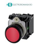 3SU1100-0AB20-1BA0, BUTON DE COMANDA COMPLET SIEMENS SIRIUS, DIAMETRU DE 22 MM, ROSU, CU REVENIRE, 1NO, CONEXIUNE CU SURUB