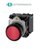 3SU1100-0AB20-1CA0, BUTON DE COMANDA COMPLET SIEMENS SIRIUS, DIAMETRU DE 22 MM, ROSU, CU REVENIRE, 1NC, CONEXIUNE CU SURUB