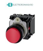 3SU1100-0BB20-1CA0, BUTON DE COMANDA COMPLET SIEMENS SIRIUS, DIAMETRU DE 22 MM, ROSU, INALT, CU REVENIRE, 1NC, CONEXIUNE CU SURUB