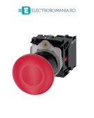 3SU1100-1BA20-1CA0, BUTON DE COMANDA COMPLET SIEMENS SIRIUS, DIAMETRU DE 22 MM, TIP CIUPERCA 40 MM, ROSU, CU RETINERE, 1NC, CONEXIUNE CU SURUB