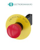 3SU1100-1HA20-1FG0, BUTON DE COMANDA COMPLET SIEMENS SIRIUS, DIAMETRU DE 22 MM, TIP CIUPERCA 40 MM, ROSU, CU RETINERE, 1NC+1NO, CONEXIUNE CU SURUB