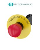 3SU1100-1HB20-1FG0, BUTON DE COMANDA COMPLET SIEMENS SIRIUS, DIAMETRU DE 22 MM, TIP CIUPERCA 40 MM, ROSU, CU RETINERE, 1NC+1NO, CONEXIUNE CU SURUB