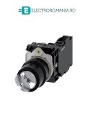 3SU1100-4BF11-1FA0, SELECTOR CU CHEIE COMPLET SIEMENS SIRIUS, DIAMETRU DE 22 MM, NEGRU, CU RETINERE, 2 POZITII O-I, 1NO+1NC, CONEXIUNE CU SURUB