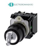 3SU1100-4BL11-1NA0 cheie comanda cu 3 pozitii 1 - 0 - 2 cu retinere si Yala cu cheie 1NO + 1NO, scoatere cheie I, O si 2 Siemens Sirius Act 22MM