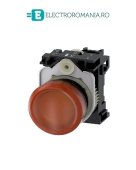 3SU1103-6AA00-1AA0, LAMPA DE SEMNALIZARE COMPLETA SIEMENS SIRIUS, DIAMETRU DE 22 MM, AMBRA, LENTILA NETEDA, LED INTEGRAT 110 V AC, CONEXIUNE CU SURUB