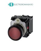 3SU1106-0AB20-1CA0, BUTON DE COMANDA COMPLET SIEMENS SIRIUS, DIAMETRU DE 22 MM, ROSU, LUMINOS, CU REVENIRE, 1NC, LED 230 V AC, CONEXIUNE CU SURUB