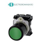 3SU1200-0EB40-0AA0, BUTON COMPACT SIEMENS SIRIUS, CURSA EXTINSA 12 MM, DIAMETRU DE 22 MM, VERDE, FUNCTIONARE MOMENTANA CU REVENIRE