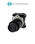 3SU1200-0FB10-0AA0, BUTON COMPACT SIEMENS SIRIUS, CURSA EXTINSA 12 MM, DIAMETRU DE 22 MM, NEGRU, INALT, FUNCTIONARE MOMENTANA CU REVENIRE