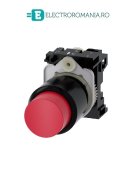3SU1200-0FB20-0AA0, BUTON COMPACT SIEMENS SIRIUS, CURSA EXTINSA 12 MM, DIAMETRU DE 22 MM, ROSU, INALT, FUNCTIONARE MOMENTANA CU REVENIRE
