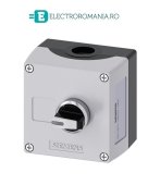 3SU1801-0BA00-4AB1 Cutie Comanda de plastic cu Selector Metalic 3 pozitii cu revenire 1NO, 1NO, Siemens