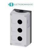 3SU1803-0AA00-0AB1 CUTIE GRI DIN PLASTIC 3 POSTURI DE COMANDA SI LOC ETICHETA, PENTRU BUTOANE SIEMENS SIRIUS ACT,