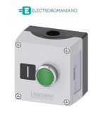 3SU1851-0AB00-2AB1 CUTIE METALICA CU BUTON VERDE CU REVENIRE 1NO, SIEMENS, SIRIUS ACT,