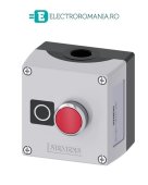3SU1851-0AC00-2AB1 CUTIE METALICA CU BUTON ROSU CU REVENIRE 1NC, SIEMENS, SIRIUS ACT,