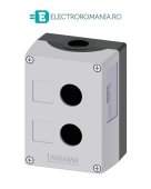3SU1852-0AA00-0AB1 CUTIE GRI METALICA 2 POSTURI DE COMANDA SI LOC ETICHETA, PENTRU BUTOANE SIEMENS SIRIUS ACT,