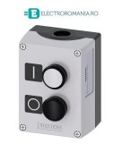 3SU1852-0AC00-2AB1 CUTIE METALICA DE COMANDA CU 2 BUTOANE ALB SI NEGRU CU REVENIRE 1NO 1NC, SIEMENS, SIRIUS ACT