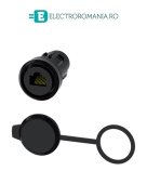 3SU1900-0GB10-0AA0 PORT RJ 45 PENTRU CUTII COMANDA 22MM, PLASTIC, NEGRU, SIEMENS