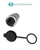 3SU1950-0GB80-0AA0 PORT RJ 45 METALIC PENTRU CUTII COMANDA 22MM, ARGINTIU, SIEMENS