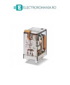 553292200040 releu intermediar 10A Finder, 2 contacte, 8 pini, tensiune bobina 220V DC