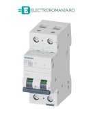 5SL6504-7 SIGURANTA AUTOMATA SIEMENS 1 POL+NUL 4A 6KA, 2 MODULE CURBA C,