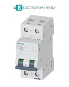 5SL6550-6 SIGURANTA AUTOMATA SIEMENS 1 POL+NUL 50 A 6KA, 2 MODULE CURBA B,