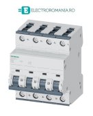 5SY4680-7, Siguranta automata tripolara 80A, 3 Poli + NUL, 10kA, curba C, Siemens, uz industrial,