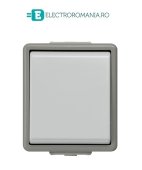 5TA4707 INTRERUPATOR SIMPLU CAP CRUCE DELTA SIEMENS, CULOARE GRI, MONTAJ APARENT, IP44