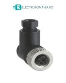 XZCC12FCM50B CONECTOR MUFA TELEMECANIQUE, M12 MAMA (5 pini), LA 90 GRADE, DOAR MUAFA, PG7